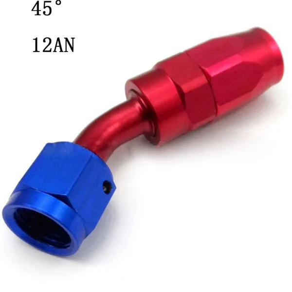 0 градусов масло/топливо/поворотный угловой фитинг фитинги Поворотный штуцер для шланга AN6 AN8 AN10 AN12 фитинги алюминиевые фитинги - Цвет: B5