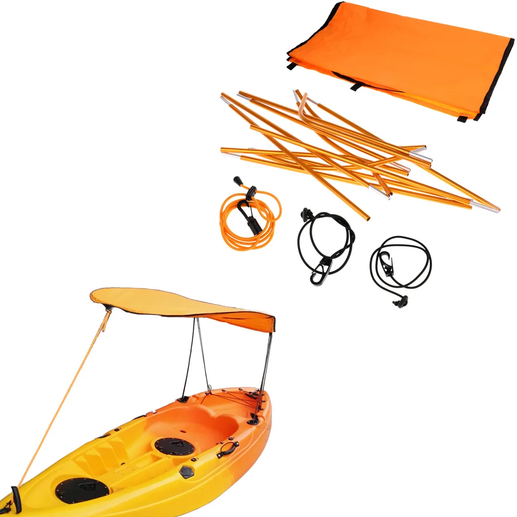 Detachable Portable Waterproof Sun Shade Awning For Single Kayak Canoe