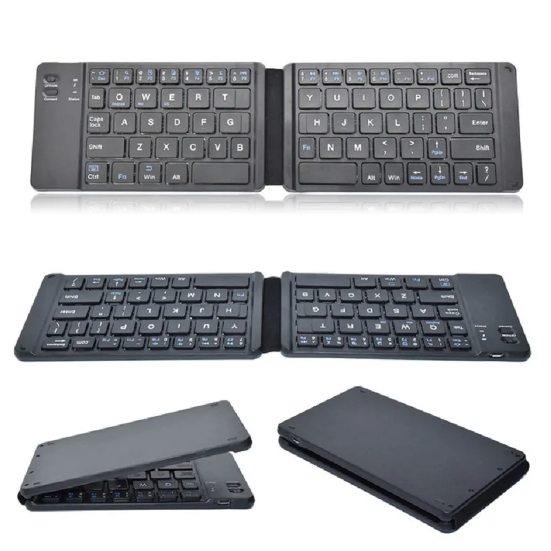 

Foldable Bluetooth Keyboard B033 Mini Wireless Keyboard With Touchpad Mouse For Android Smart Phone Tablet Apple Iphone Ipad