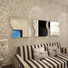 Туалетное зеркало настраиваемая гостиная стерео Зеркальная Наклейка Спальня Гостиная Украшение волна зеркало у входа 3D аппликация