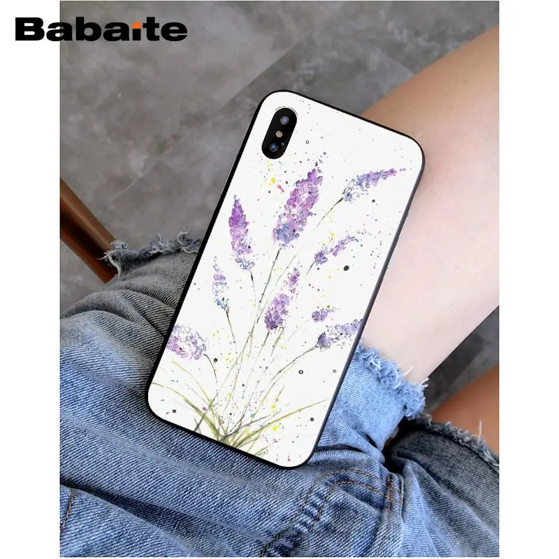 Watercolor flower Dandelion Lotus Lavender