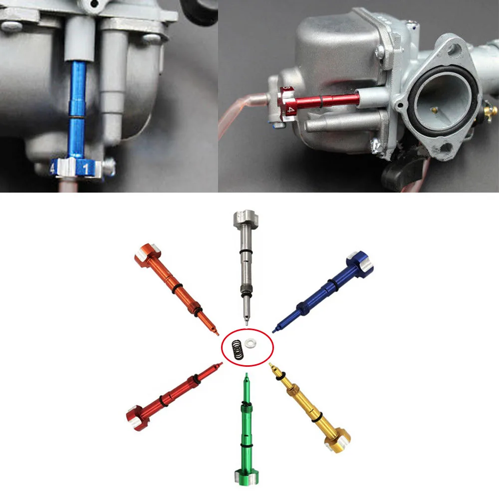 (Red)Air fuel mixture Screw Adjuster For Mikuni Carb HONDA YAMAHA KTM Honda Yamaha Kawasaki Suzuki