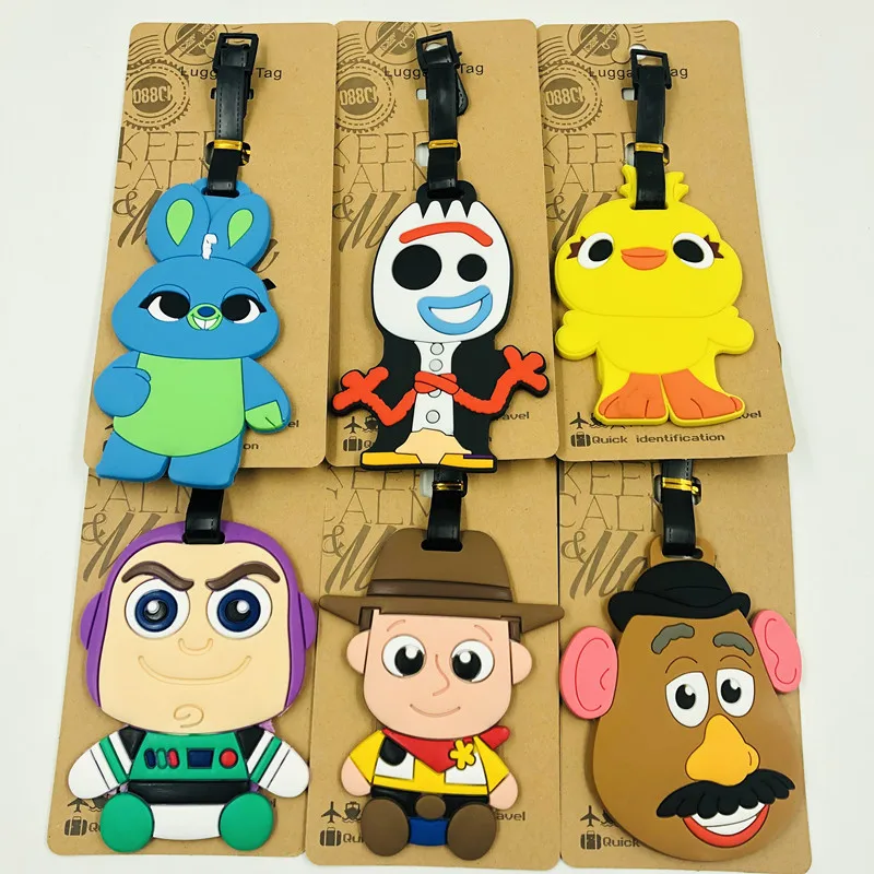 История игрушек 4 Woody Jessie Forky Bunny Базз Лайтер Клубника Медведь ПВХ багажная бирка