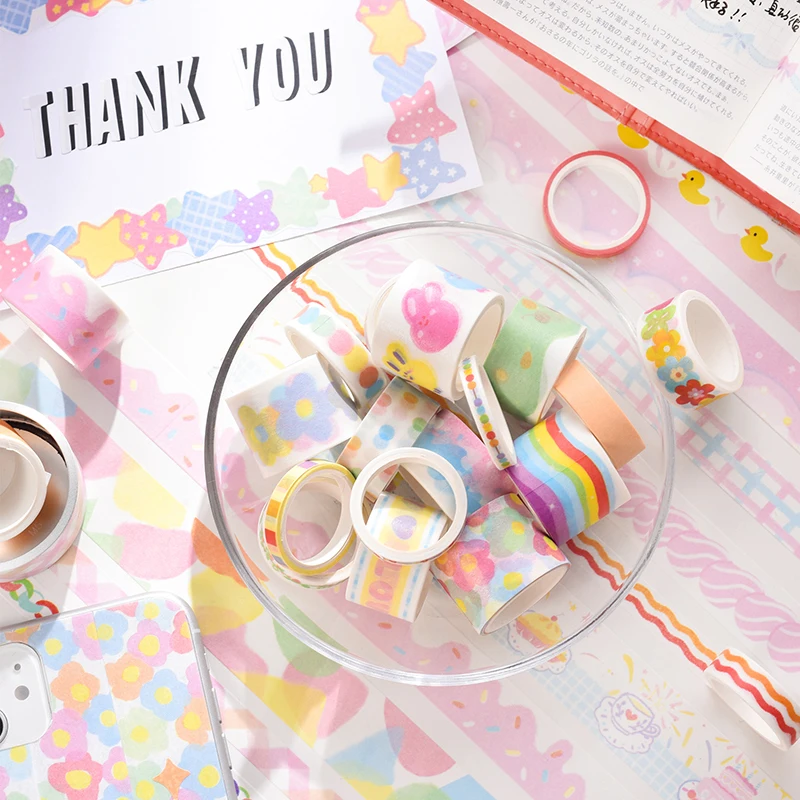 Washi Tape Scrapbooking Ideas  DIY Layered Heart Embellishments