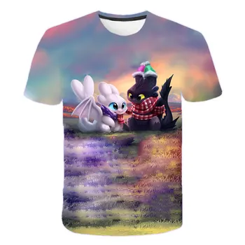

New Children's Sweatshirt 3D How To Train Your Dragon Print Boys T Shirt Cute Tops Cartoon Shirt Lovely Children's Clothes