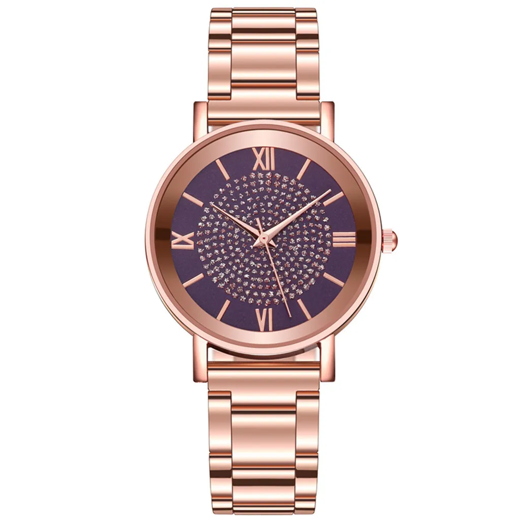 Женские часы из нержавеющей стали женские montre femme 2019 циферблат повседневные @