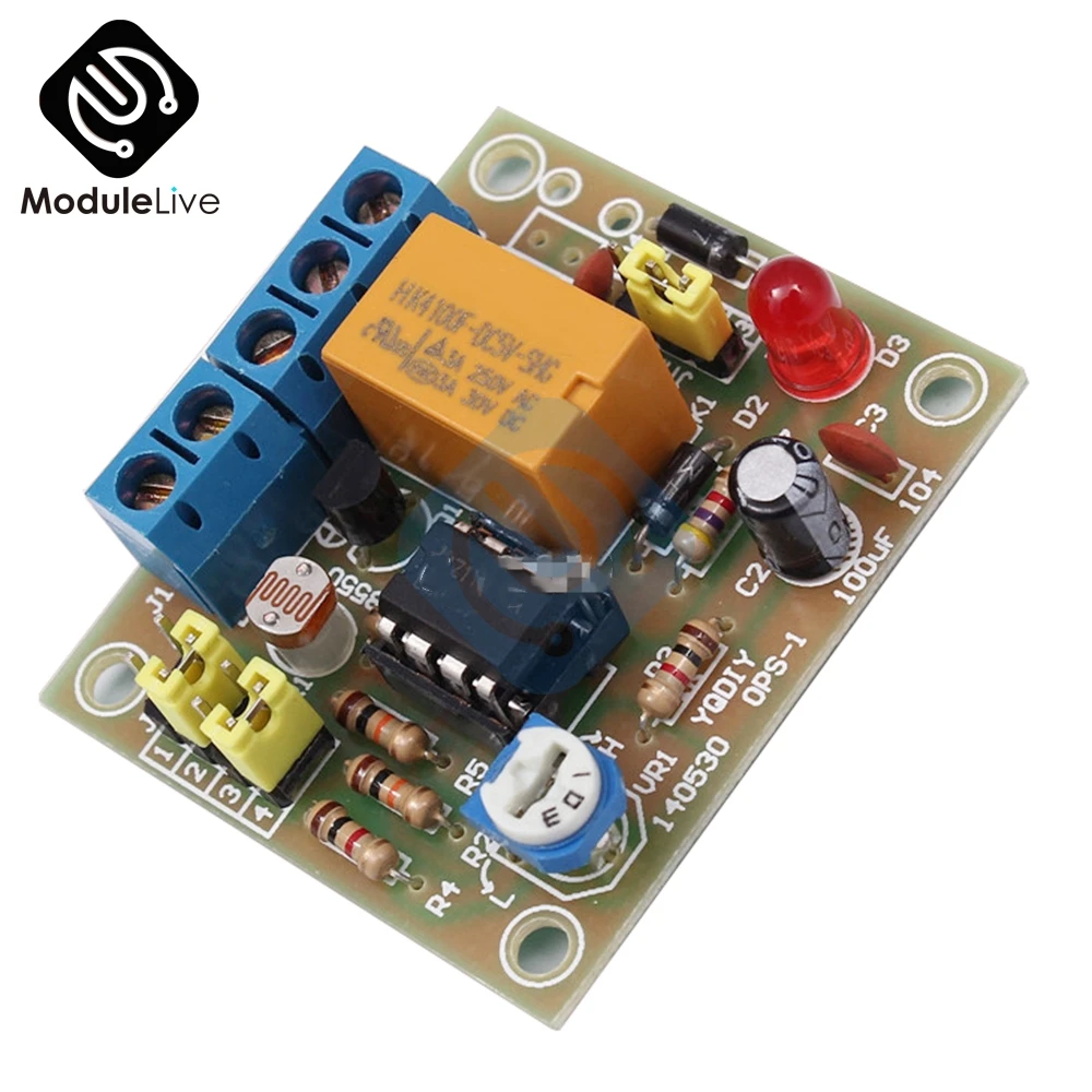 Свет Управление модуль коммутатора DIY Kit с 5 V Реле LM393 электронный Borad с светочувствительного DC 5-6 V