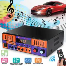 KROAK 3000 Вт аудио усилитель мощности bluetooth Автомобильный цифровой стерео усилитель HIFI USB FM с пультом дистанционного управления 2 канала усилители