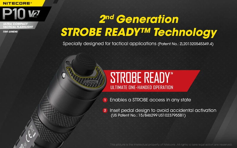 NITECORE P10 V2 LED Tactical Flashlight (10)