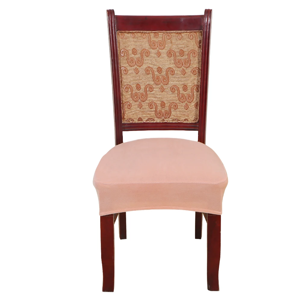 pink Hot Kitchen Stretch Dining Chair Cover Spandex Jacquard Seat Protector Covers Elastic Seat Case Living Room Slipcover New - Цвет: pink