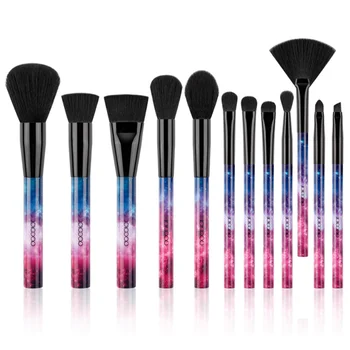 

12 makeup brush starry sets,foundation, powder , eye shadow , blush brush kit