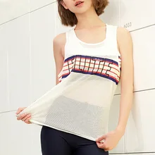 [Спортивная одежда, настраиваемая] Спортивная майка женская, свободная, средней длины, быстросохнущая, Спортивная футболка без рукавов, одежда для фитнеса 172