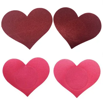 

5 Pair Breast Petals Heart Shape Adhesive Nipple Covers Breasts Petals And Sticker Emptied Chest Breast Petal