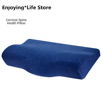 

Memory Pillow Slow Rebound Space Memory Cotton Cervical Pillow Nursing Cervical Vertebra Health Pillow Neck Travel Pillow