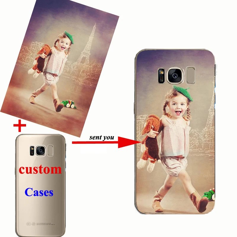 

Custom DIY LOGO Design Photo Case Soft Back Cover Customized Printed Mobile Phone Case for samsung Note 10 9 S8 S9 S10 plus edge
