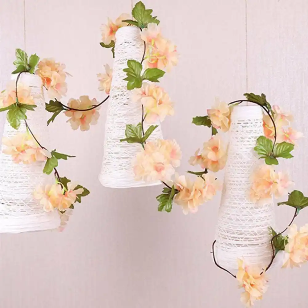 Sheds Swing Frame Artificial Wedding 18head Cherry Blossoms Flower Vines Garland Arch Layout Decor Silk Flowers Leaves Plastic Artificial Dried Flowers Aliexpress
