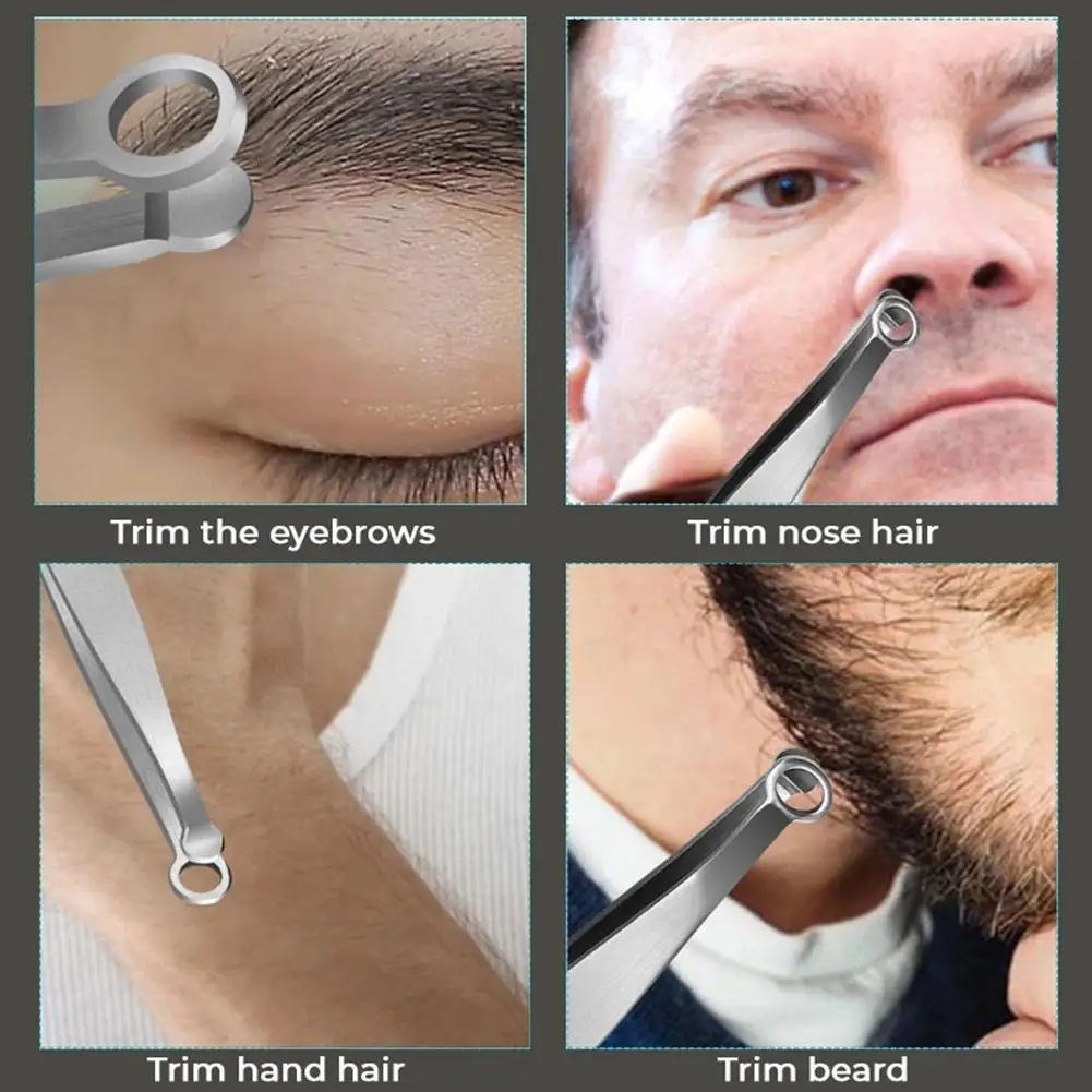 Universal Nose Hair Trimming Tweezers Safe Face Care Shaving Trimmer For Nose Shaving Hair Trimmer Makeup Tools