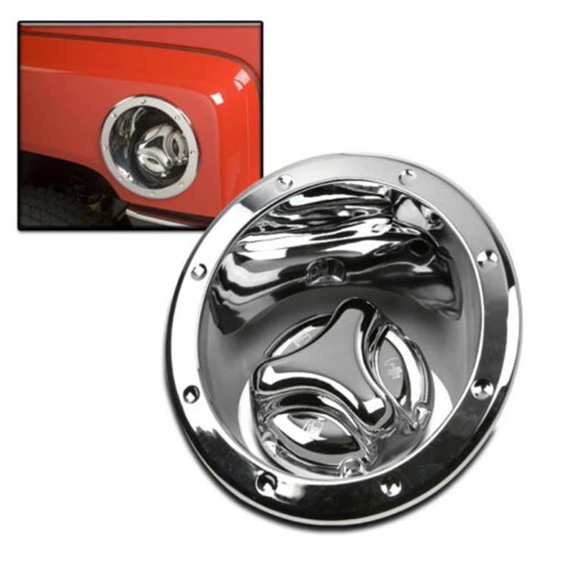 Car Gas Tank Cover Fuel Door Bezel Cap Moulding Trim Chrome for Hummer H3 2006-2010 | Автомобили и мотоциклы
