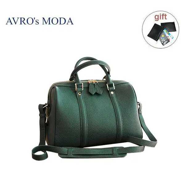 green AVRO's MODA сумка женская женские сумки модная сумка из натуральной кожи повседневные большие сумки на плечо для женщин женская сумка-мессенджер в стиле ретро большая сумка-тоут - Цвет: green