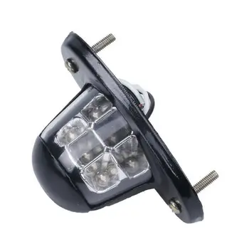 

For Car Van Trailer Trucks 12V 6-SMD License plate light Black 90 * 50mm DC 12V