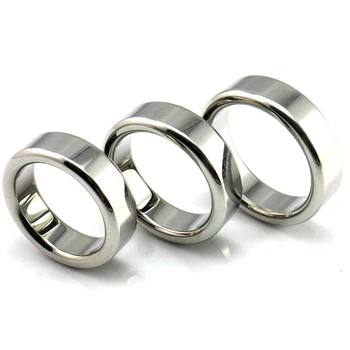 6 sizes Stainless Steel Male Penis Ring Ball Scrotum Stretcher Ejaculation Delay Metal Cock Rings BDSM Sex Toys For Men Cockring 2