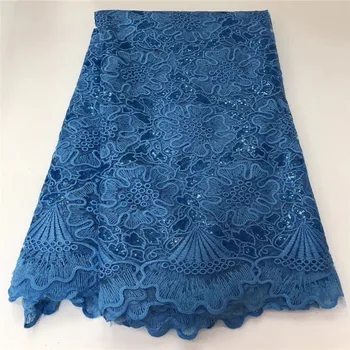 

African Milk Silk Lace Fabric High Quality French Milk Silk Lace Fabric With Two Colors sequins For Nigerian Dress Party