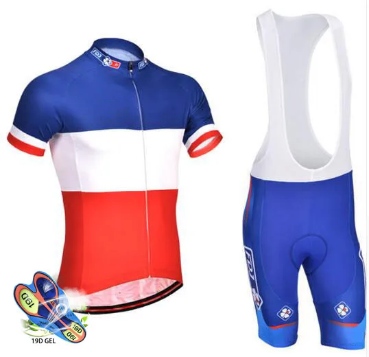 nuevo equipo Pro groupama FDJ Ciclismo Трикотажные изделия bicicleta maillot прозрачные Ropa Ciclismo MTB manga corta bicicleta tela