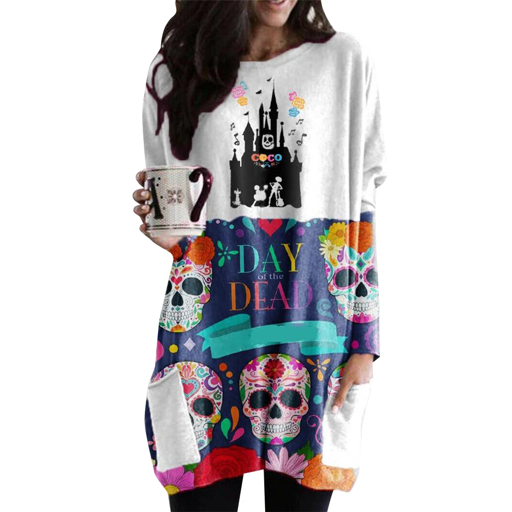 Autumn Winter Dress Women O Neck Long