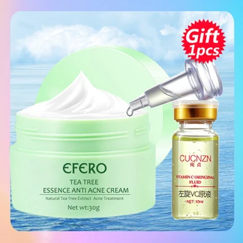 

Tea Tree Extract Face Cream Anti Acne Treatment Cream Anti Aging Moisturizer Oil Control Shrink Pores Skin Care Whitening Cream