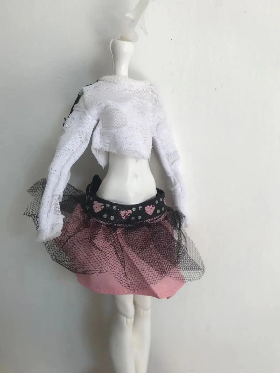 Модный комплект одежды для кукол джинсовый костюм пальто монстрирующий высокий