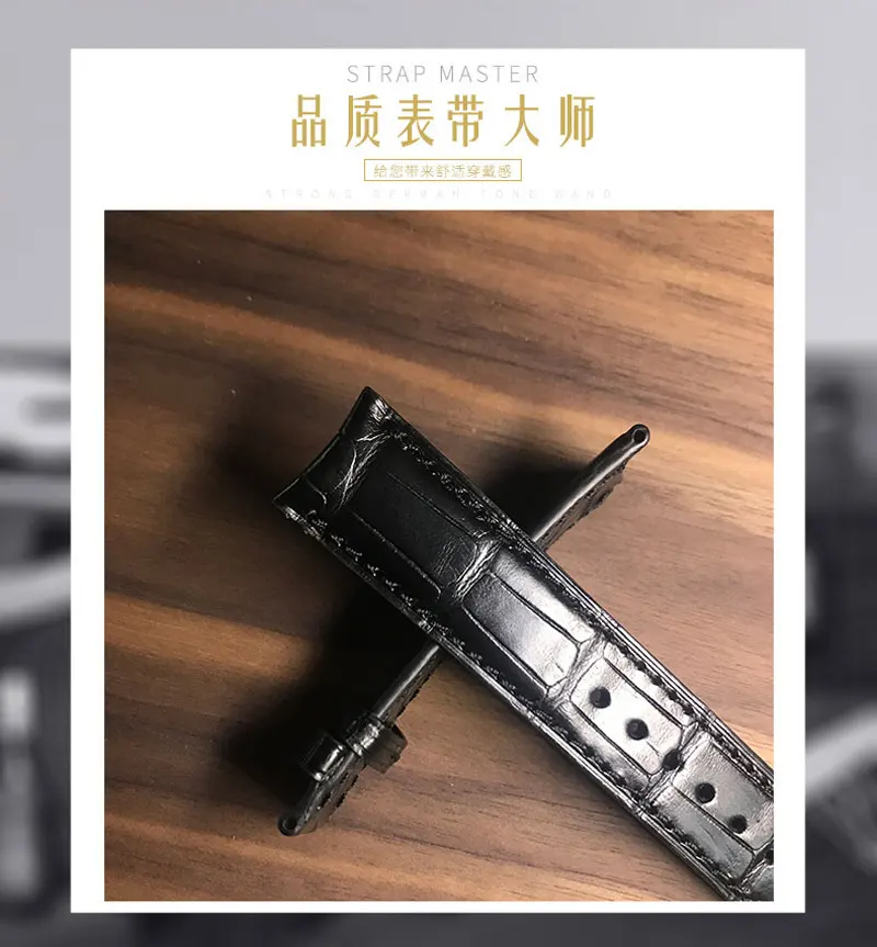 de pele de crocodilo correia universal personalizado