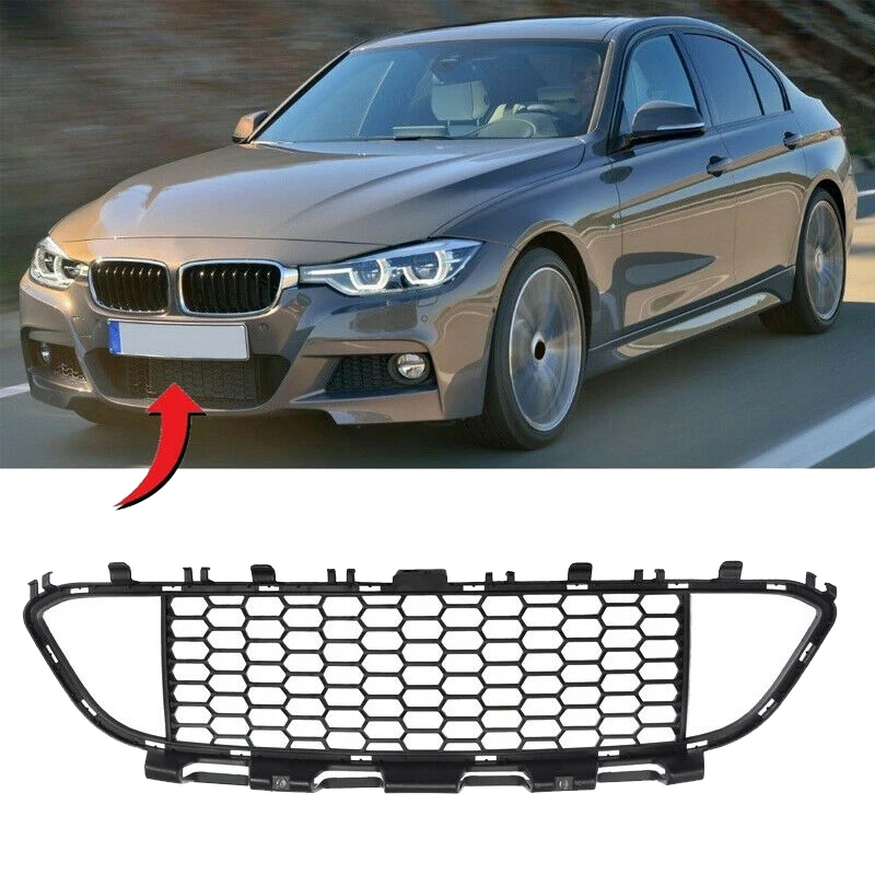 Автомобильный передний бампер нижняя Центральная решетка для BMW 3 серии F30 F31 LCI