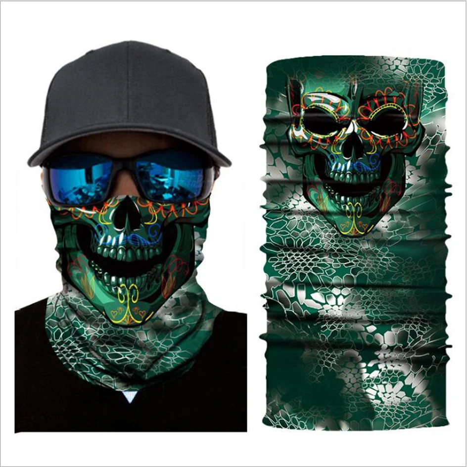 

Roidismtor Animal Pattern Outdoor Sports Motorcycle Face Mask Sweat Breathable Craft Half Face Mask Cover Balaclava