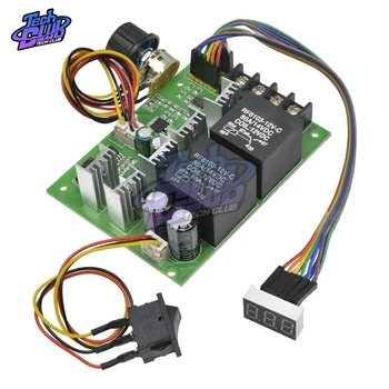 

PWM Speed Controller DC Motor Digital Display DC10-55V 0~100% Adjustable Drive Module Input MAX 60A 12V 24V 36V 48V