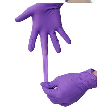 

50/100 pcs Disposable Purple Latex Gloves for Dishwasher / Kitchen / Work / Rubber / Garden Gloves Universal Left and Right Hand
