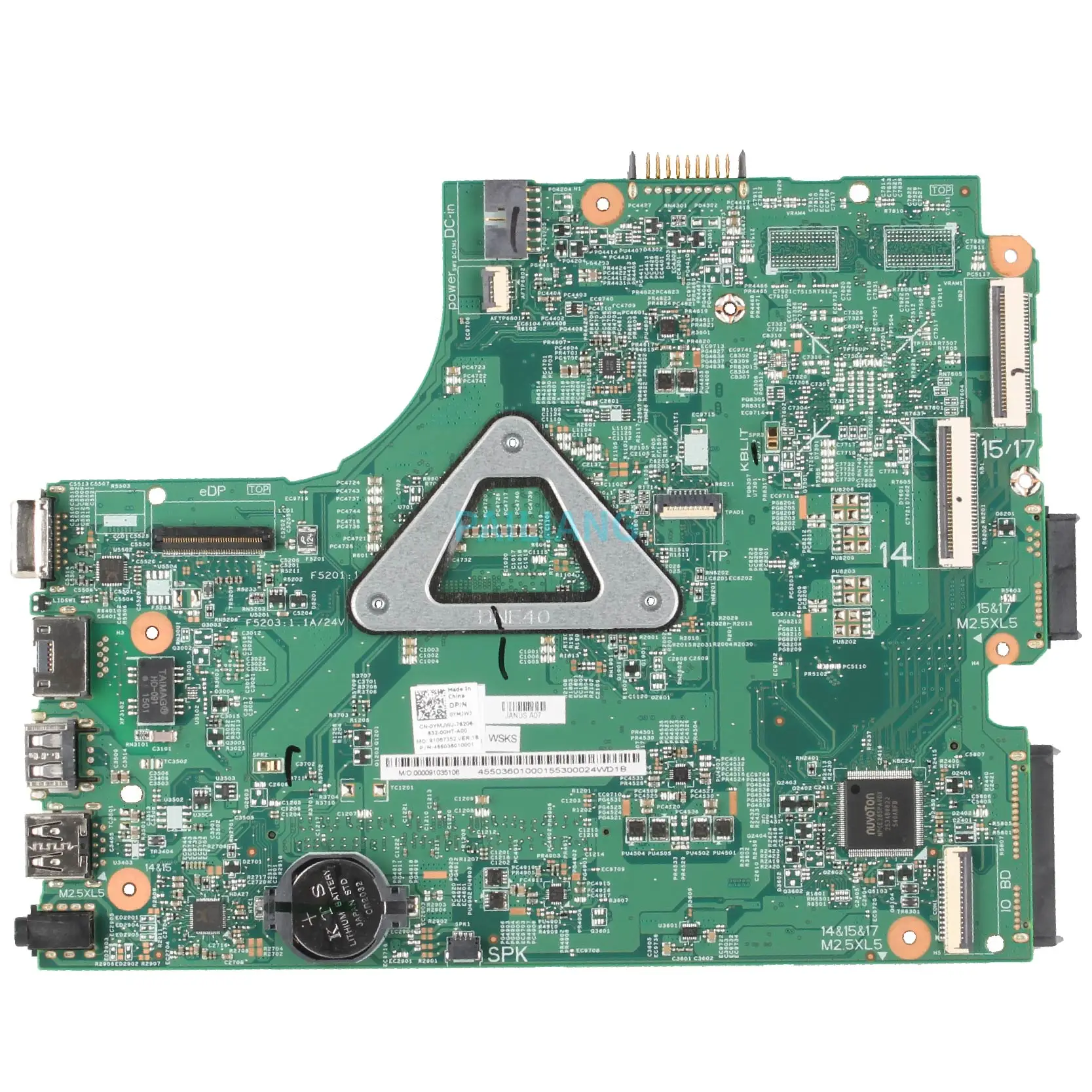 astounding  PAILIANG Laptop motherboard For DELL Inspiron 3449 3549 CN-0YMJWJ 0YMJWJ 13302-1 Mainboard Core SR2