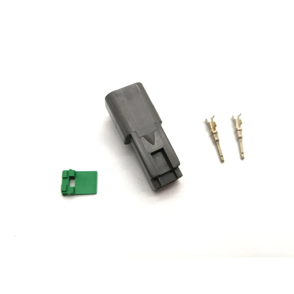 5 компл. 2P Pin водонепроницаемый Электрический автомобильный Провод 16-18 AWG женский и мужской серый для Deutsch РАЗЪЕМ двигателя автомобиля