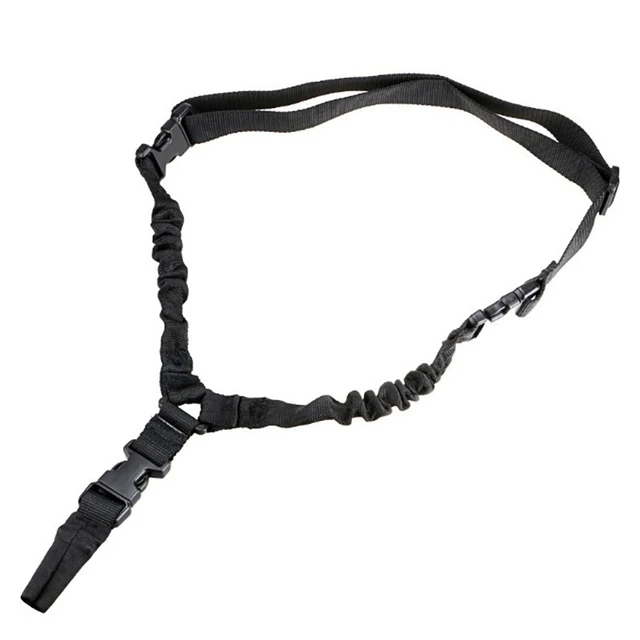 Adjustable Tactical Single Point Rifle Sling Shoulder Strap Nylon Airsoft Paintball Military Gun Strap Army Hunting Accessories Black