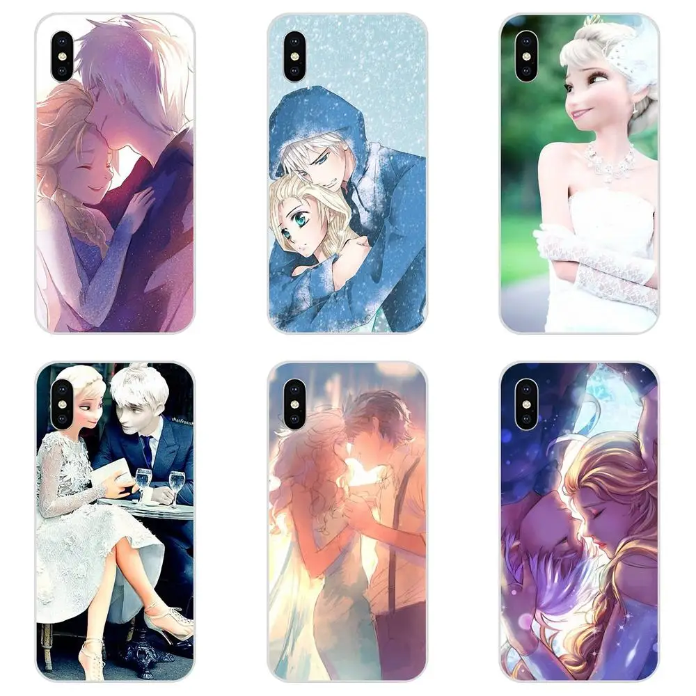 

For LG G2 G3 G4 G5 G6 G7 K4 K7 K8 K10 K12 K40 Mini Plus Stylus ThinQ 2016 2017 2018 Ultra Thin Case Princess Elsa And Jack Frost