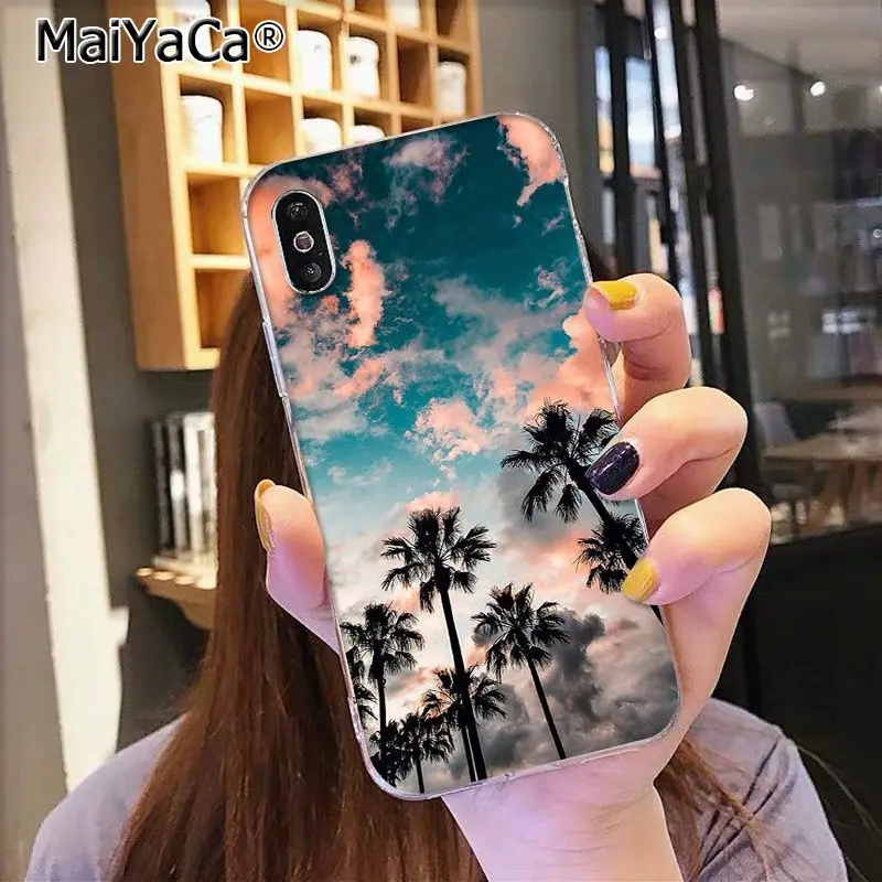 Чехол для мобильного телефона MaiYaCa с морскими волнами, пляжным распылителем, океанским островом для Apple iphone 11 pro 8 7 66S Plus X 5S SE XR XS MAX