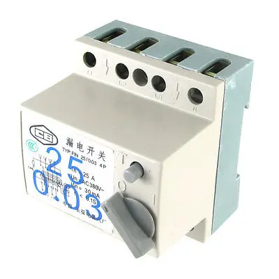 

AC 380V 25A 4P Switch Type ELCB Earth Leakage Circuit Breaker