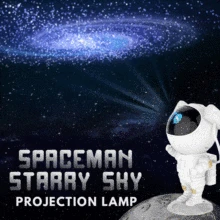 

NEW Spaceman Starry Sky Projection Lamp Home Bedroom Room Decor Astronaut Decorative Luminaires navidad Children's Gift