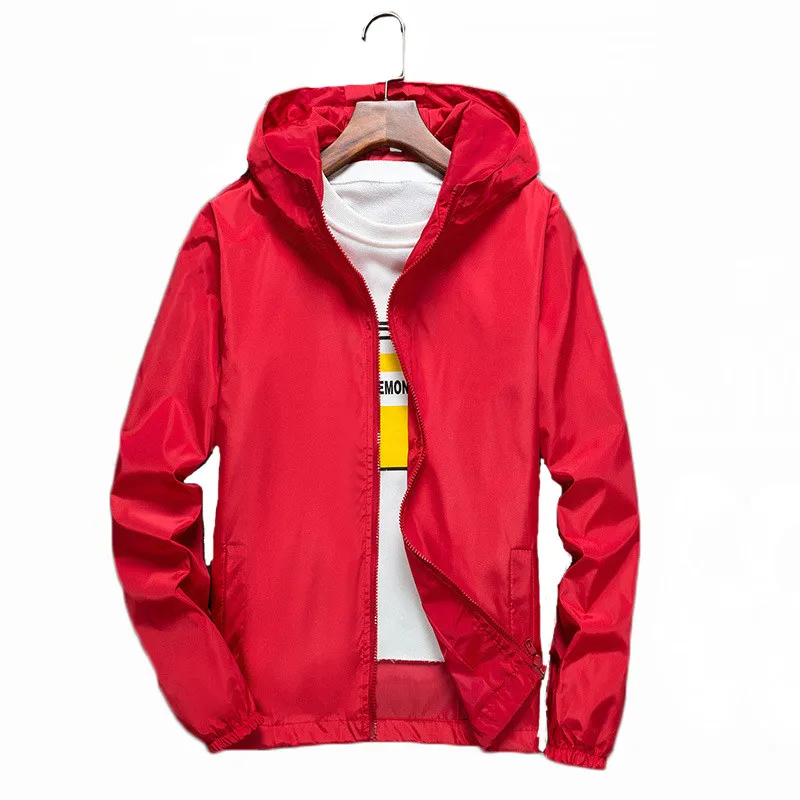 

Женская свободная тонкая куртка, модель 7XL на весну и лето, модель 2021 года, одежда для пары в Корейском стиле, красная куртка, JD1244