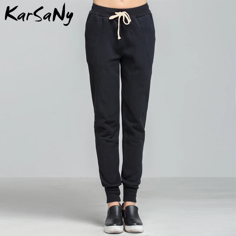 KarSaNy, флисовые теплые штаны для женщин, плюс размер, зимние шаровары, плотные брюки, женские штаны, зимние штаны с высокой талией, свободные бархатные спортивные штаны