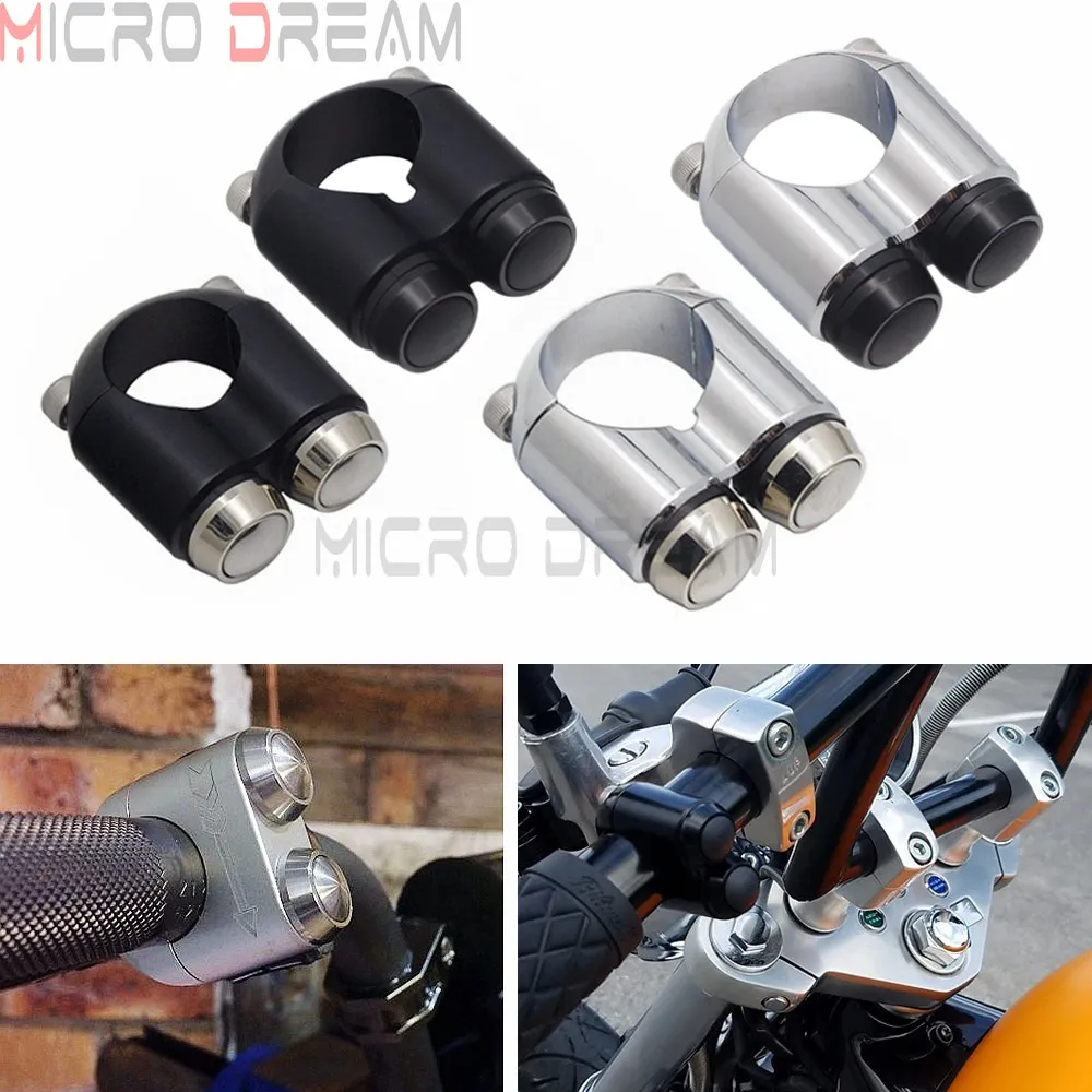 7/8" 1" 22mm 25mm Motorcycle Momentary Switches Handlebar Mount Switch ...