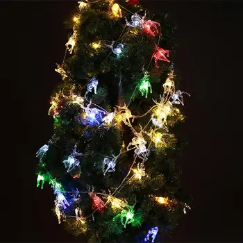 

Creative Lights String Sika Deer Battery Box Beautiful Birthday LED String Lights Festival Celebration 10led/20led Lamp String
