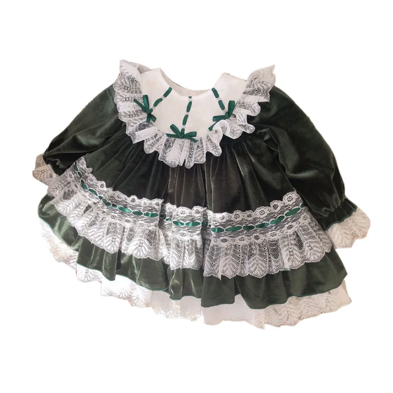 Новое поступление, весеннее бархатное платье принцессы с юбкой-пачкой в испанском стиле платье на день рождения Рождественский костюм принцессы