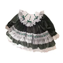 Новое поступление, весеннее бархатное платье принцессы с юбкой-пачкой в испанском стиле платье на день рождения Рождественский костюм принцессы