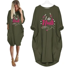 Дропшиппинг футболка для женщин ногти буквы печать карман для женщин плюс размер 5XL футболка хлопок топы чудо женщина рок Харадзюку