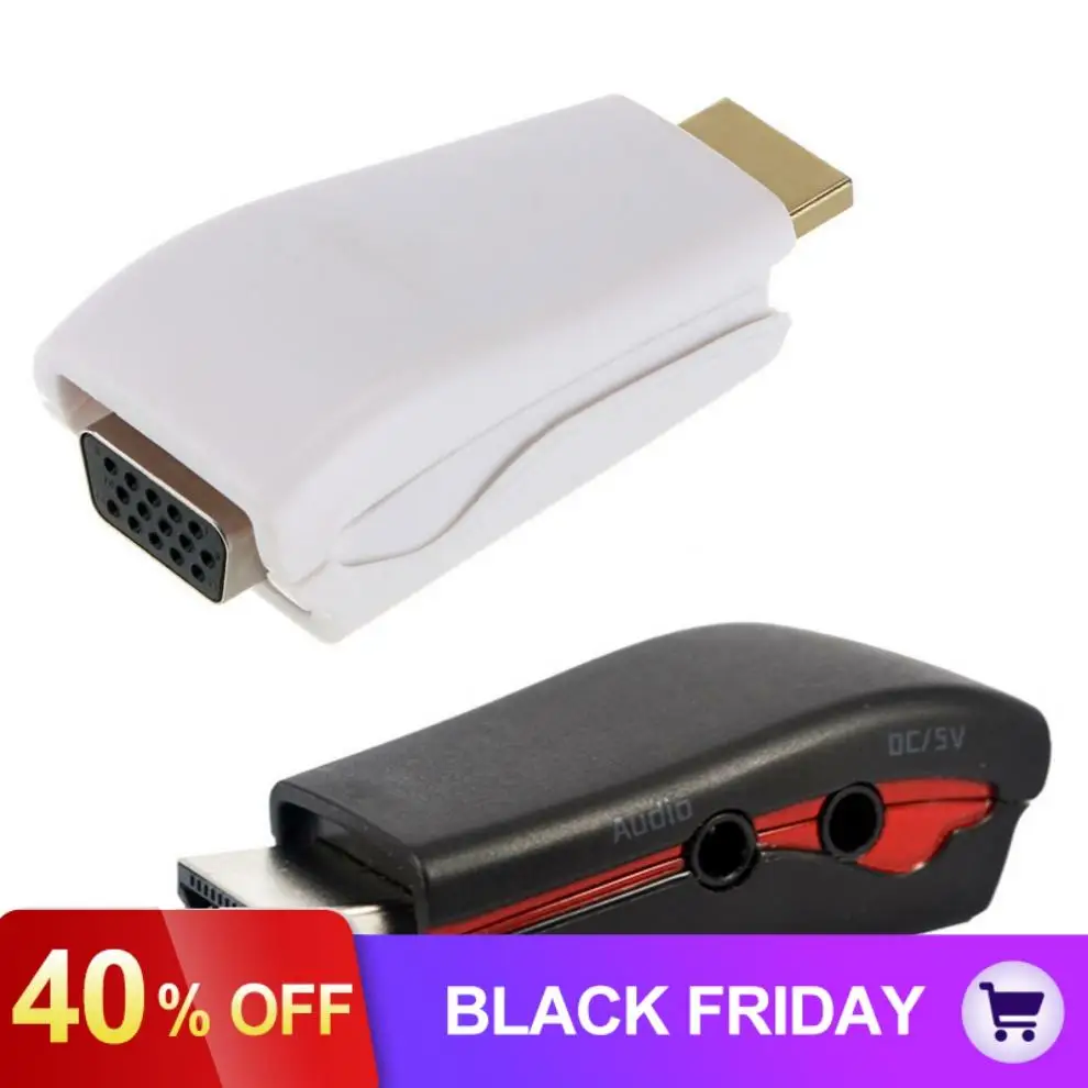 Hdmi-vga адаптер с аудио кабелем питания мужчин и женщин 1080p HDMI к VGA конвертер для ПК/ТВ/для Xbox 360 для PS3